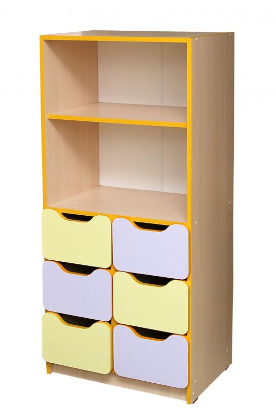 Шафа універсальна для зберігання засобів навчання "Школа-Сад" елемент №3 (5403) АНШАР ГРУП 600х410х1303 мм